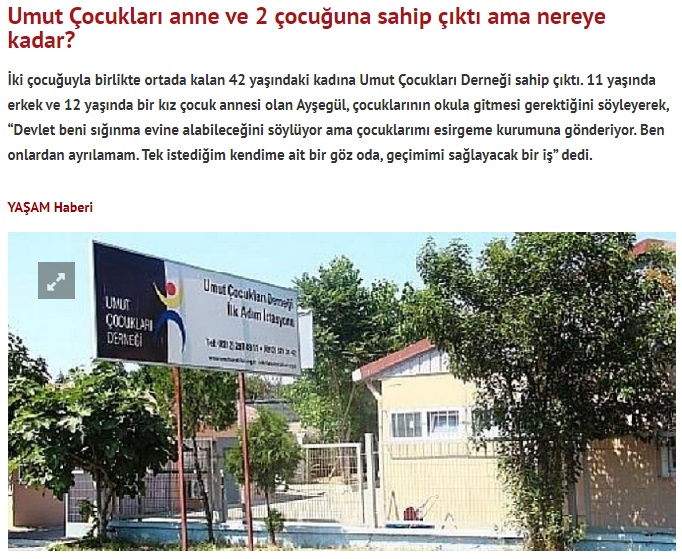 Umut Çocukları anne ve 2 çocuğuna sahip çıktı ama nereye kadar?